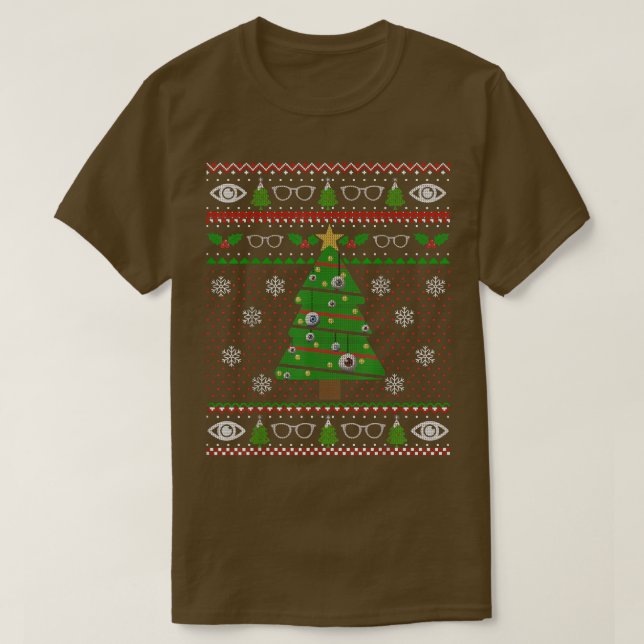Navidades de optometría suéter feo Oh Optometree  (Diseño del anverso)