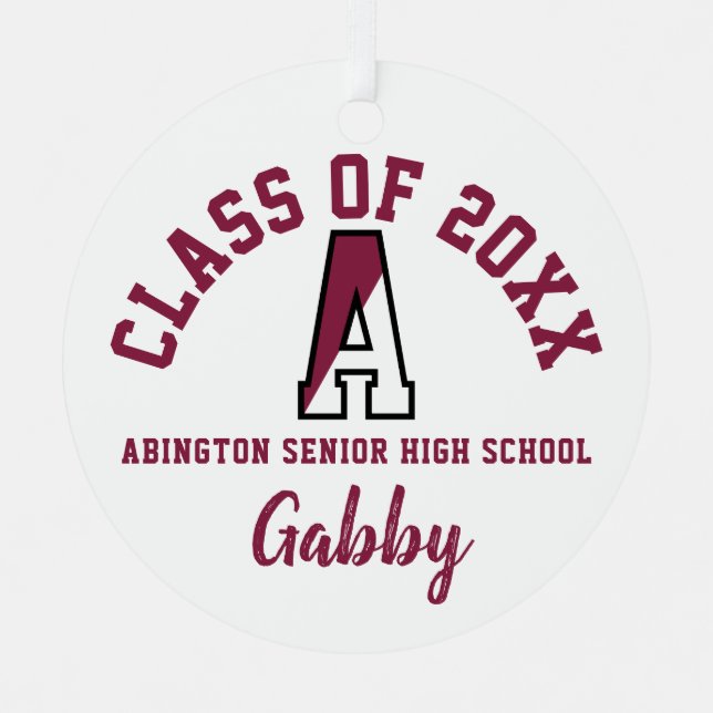 Navidades de Ornamentos de Abington Senior High Sc (Anverso)