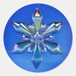 Navidades de ornamentos de copo de nieve Pegatina 