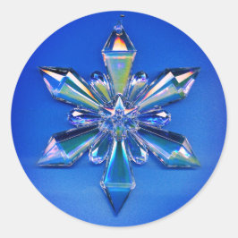 Navidades de ornamentos de copo de nieve Pegatina 