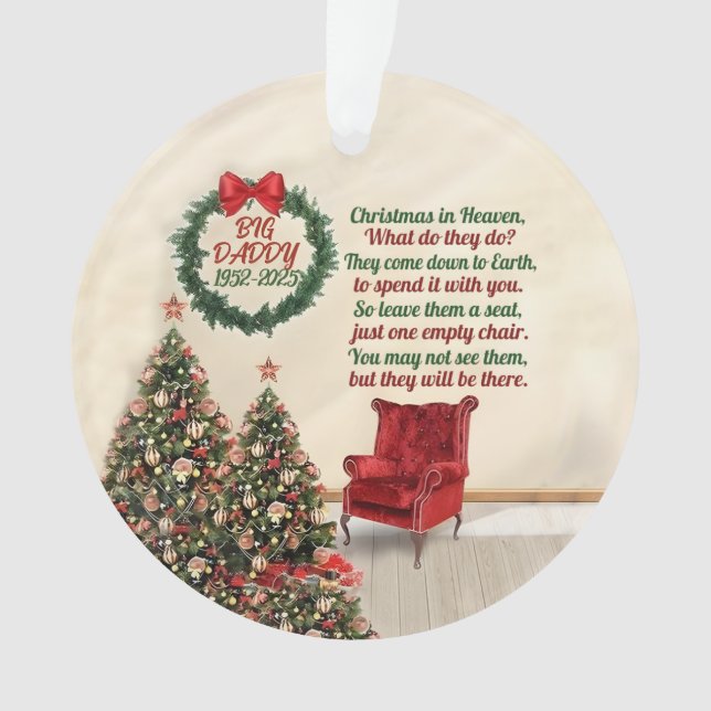 Navidades De Ornamentos De personalizado En Memori (Anverso)