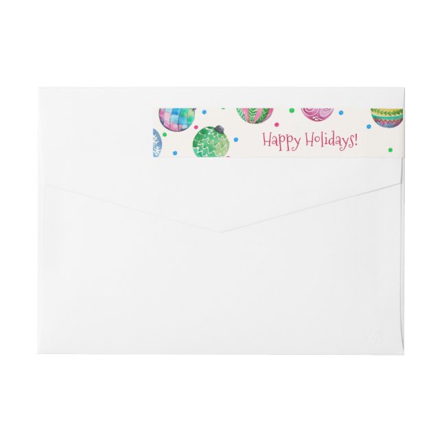 Navidades de Ornamentos de Vacaciones (Reverso)