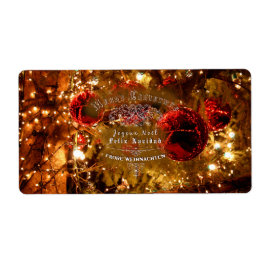 Navidades de oro de lujo - Etiqueta