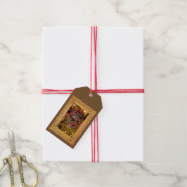 Navidades de oro de lujo - etiqueta de regalo