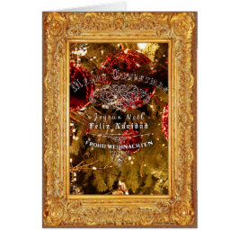 Navidades de oro de lujo - Notecard