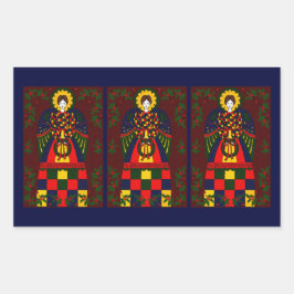 Navidades de país Angel Pegatina