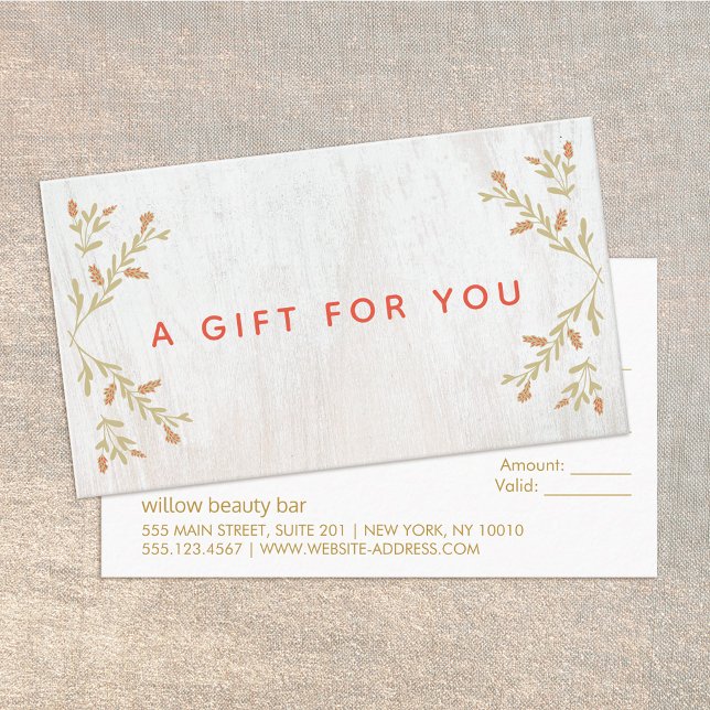 Navidades de país Certificado de regalo de madera (Subido por el creador)