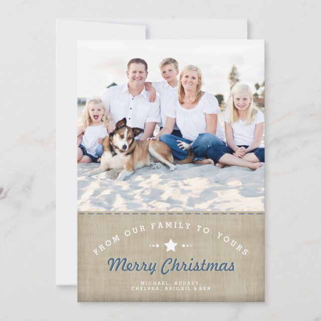 Navidades de países merry Tarjeta de foto de Burla (Anverso)