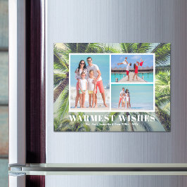 Navidades de Palmeras Tropicales Foto Tarjeta Magn