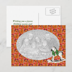 Navidades de pan de jengibre - tarjeta postal de f
