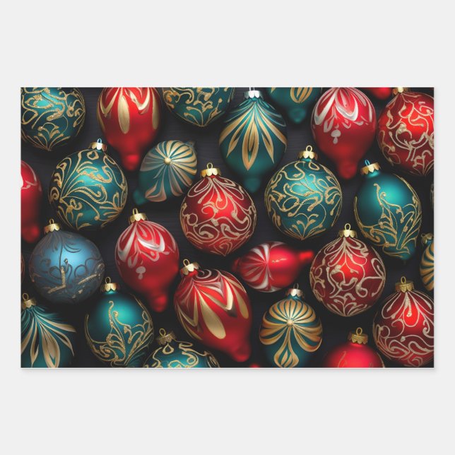 Navidades de papel de embalaje de vacaciones (Anverso)