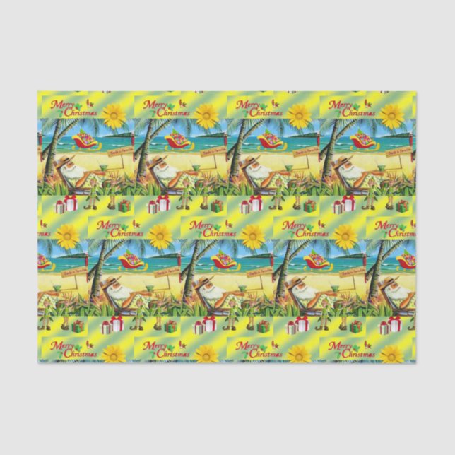 Navidades de papel de tejido decorativo vagabundo  (Anverso)