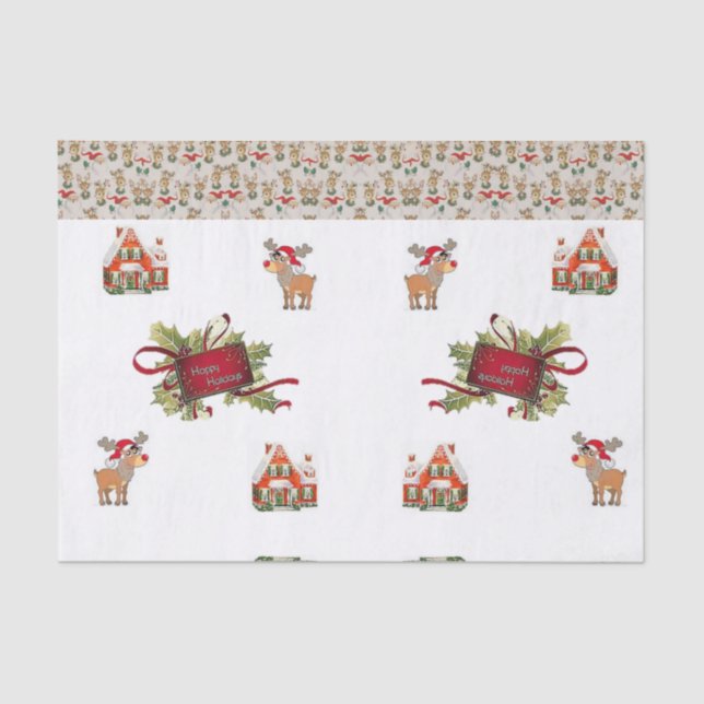 Navidades de papel de tejidos (Anverso)