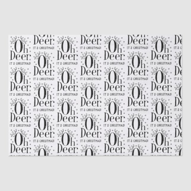 Navidades de papel de tejidos deer ilustracion div (Anverso)