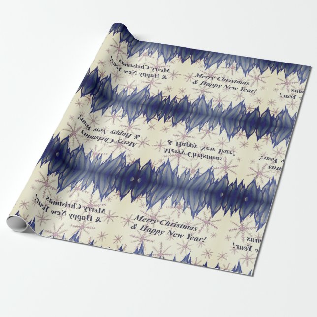 Navidades de papel para envolver, Año Nuevo (Desenrollado)