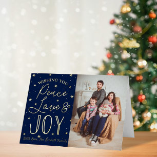 Navidades de Paz, Amor y Alegría Foto Real