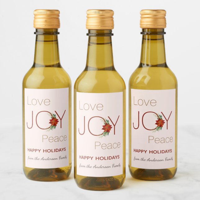 Navidades de paz de Love Joy poinsettia (Botellas)