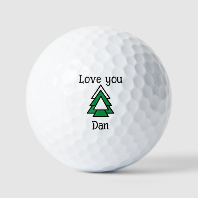 Navidades de pelotas de golf de dalDesignNZ (Anverso)