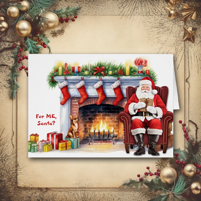 Navidades de perro de Chihuahua, regalo de Santa L (Subido por el creador)