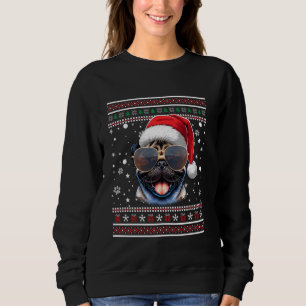 Navidades de perro de Santa Pug suéter X-mas