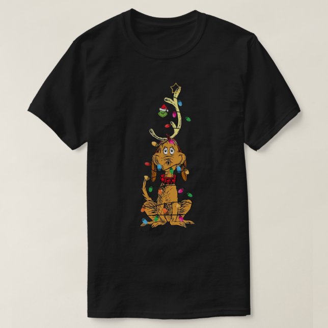 Navidades de perro encienden camiseta esencial (Diseño del anverso)