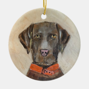 Navidades de perros adornos de chocolate Labrador