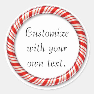 Navidades de personalizable pegatinas de círculo d