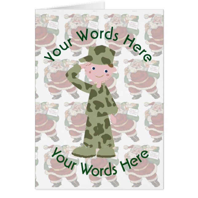 Navidades de Personalizados de soldados blancos de (Frente)