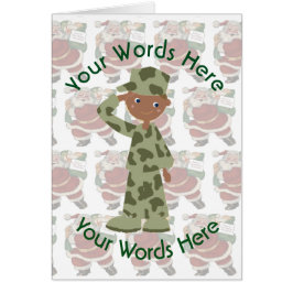 Navidades de Personalizados de soldados negros