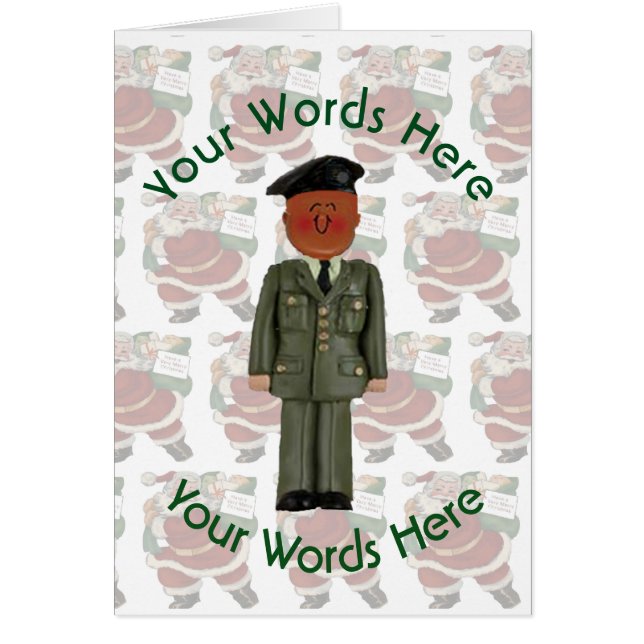 Navidades de Personalizados de soldados negros jug (Frente)