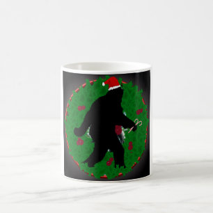 Navidades de pie grande taza de café