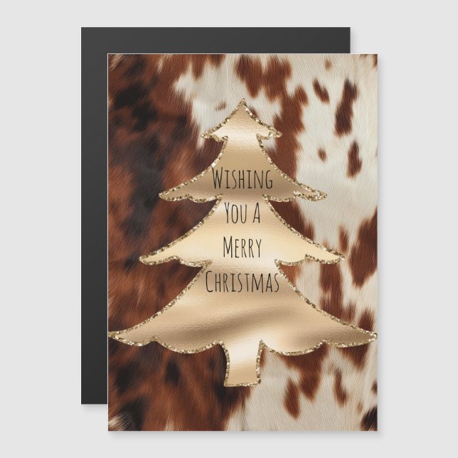 Navidades de Pieles de vaca occidentales de Cream  (Anverso/Reverso)