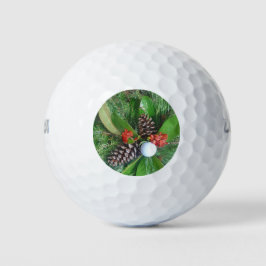 Navidades de pino y pino de bola de golf