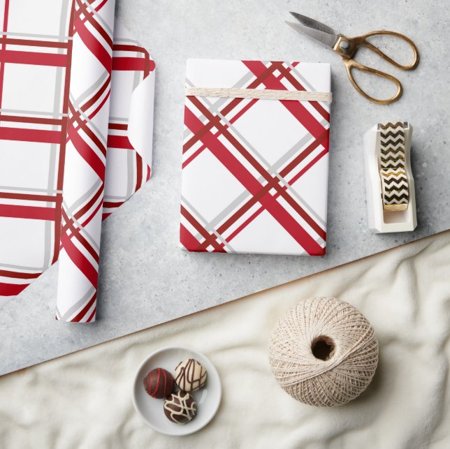 Navidades de plástico moderno envolver papel (Artesanía)