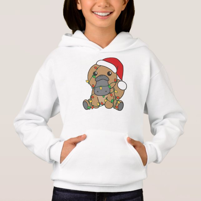 Navidades de Platypus Animales de Invierno Holiday (Anverso)