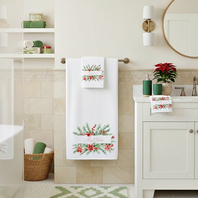 Navidades de poinsettia y vegetación acuática (Subido por el creador)