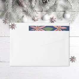 Navidades de Poinsettias de época de la marina ros