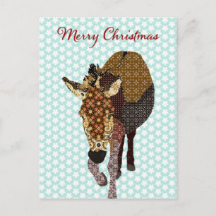 Navidades de postales de Merry Moses Blue Star