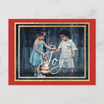 Navidades de postales estándar Tintas Rojas/Verdes