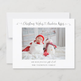 Navidades de presupuesto Tarjeta de festividad de 