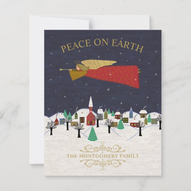 Navidades de presupuesto Tarjeta de vacaciones de  (Anverso)