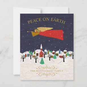 Navidades de presupuesto Tarjeta de vacaciones de