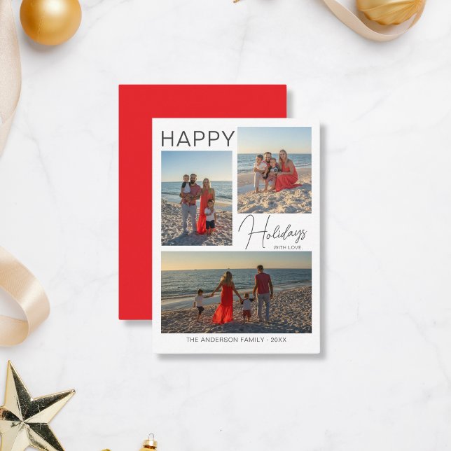Navidades de presupuesto Tarjeta de vacaciones mín (Create your own Budget Christmas Card by MINTIC DESIGN STUDIO)