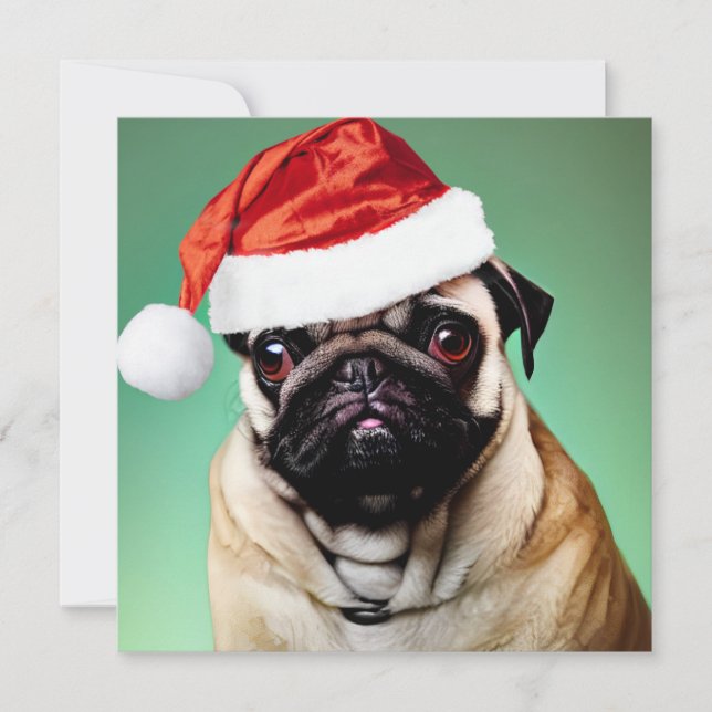 Navidades de pug Dog (Anverso)