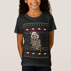 Navidades de Racoon graciosos Perro suéter Xmas Ou