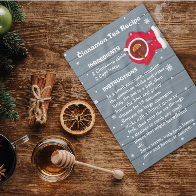 Navidades de recetas de té de Sinnamon toalla de c (Subido por el creador)