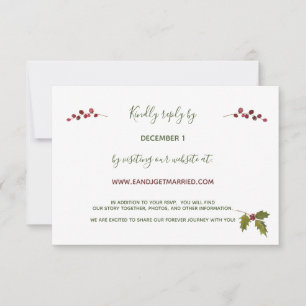 Navidades de Red Poinsettia se casan con RSVP