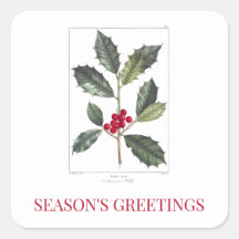 NAVIDADES DE REDOUTÉ PEGATINA SELLO PARA SOBRES DE