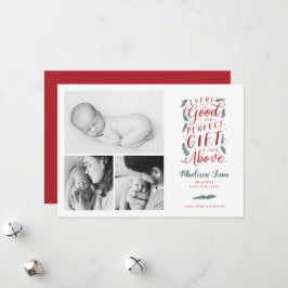 Navidades de regalo perfectos Anuncio de nacimient