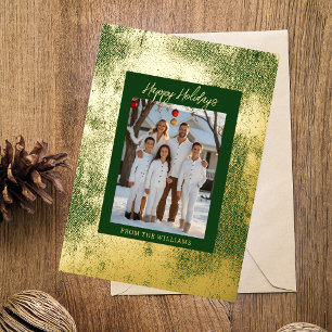 Navidades de Relieve metalizado moderno plantilla